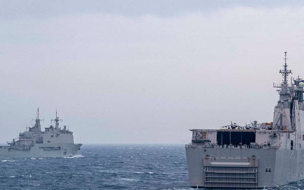 ESPS Juan Carlos and ESPS Cantabria Transit the Gulf of Cadiz