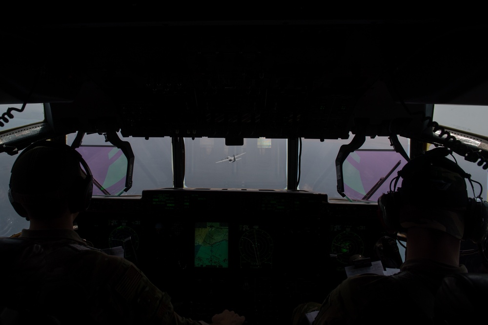 75th Expeditionary Airlift Squadron and 82nd Expeditionary Rescue Squadron HALO jump