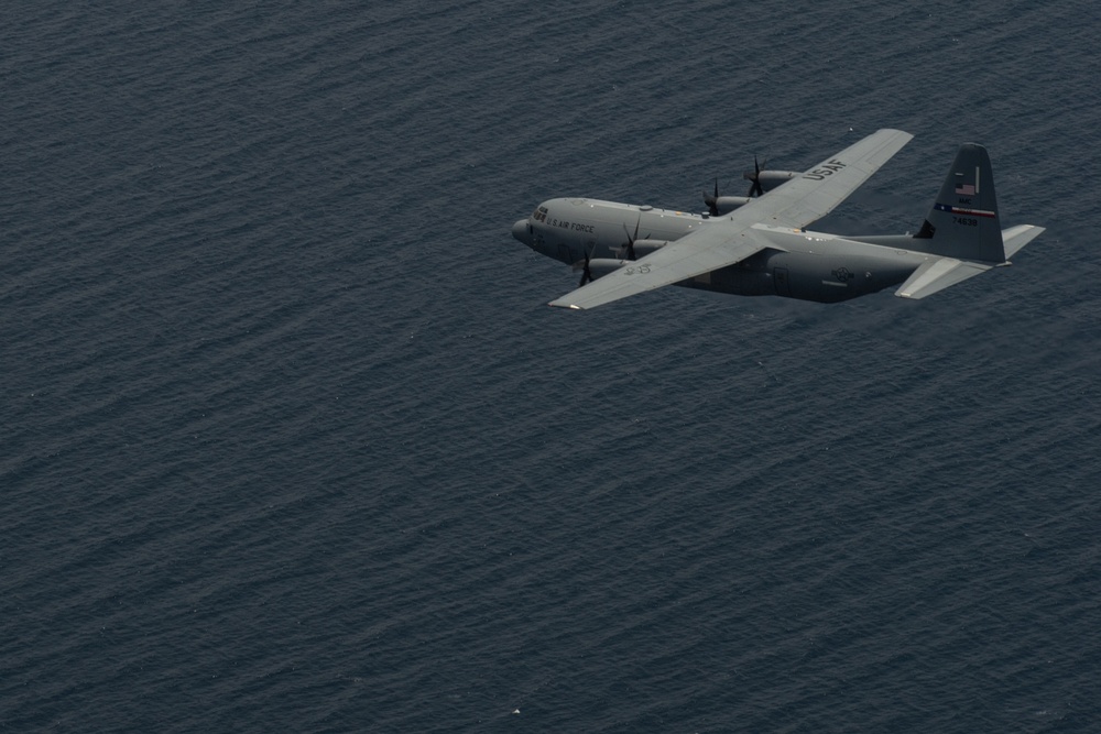 75th Expeditionary Airlift Squadron and 82nd Expeditionary Rescue Squadron HALO jump