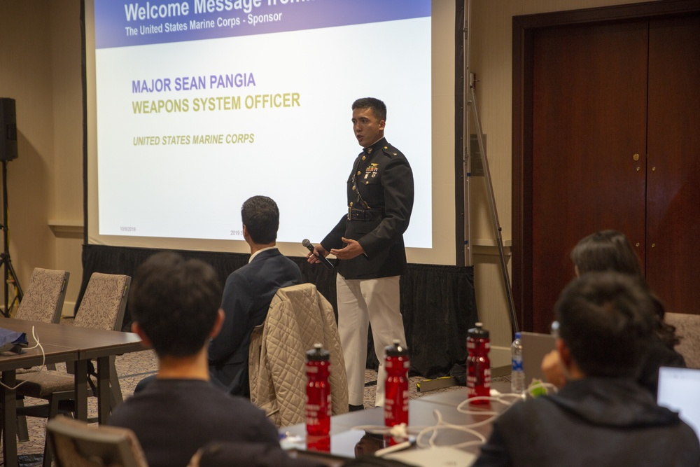 Marines host a scenario hack competition at the Society of Asian Scientists and Engineers National Conference