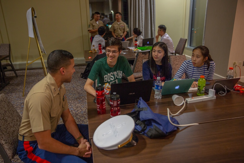 Marines host a scenario hack competition at the Society of Asian Scientists and Engineers National Conference