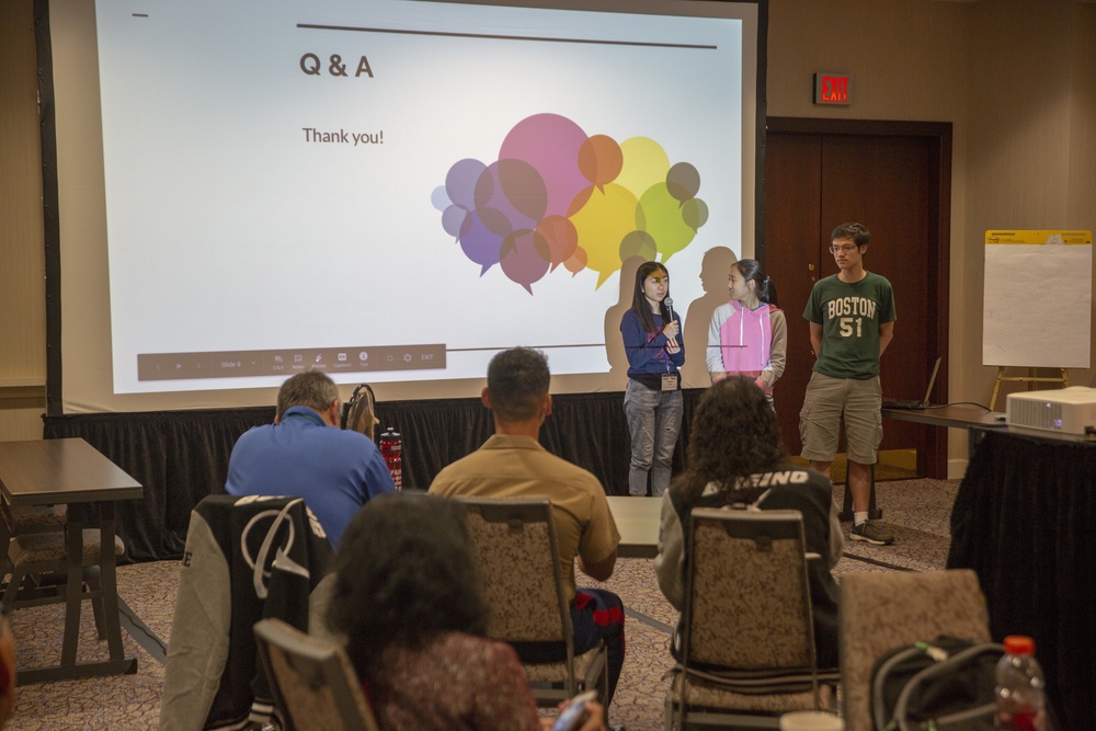 Marines host a scenario hack competition at the Society of Asian Scientists and Engineers National Conference