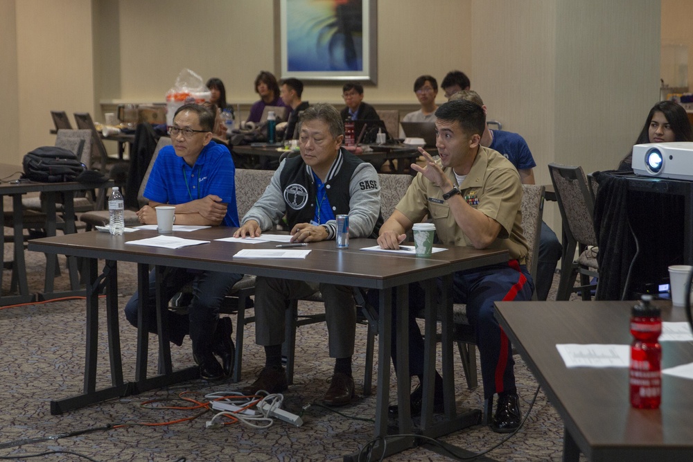 Marines host a scenario hack competition at the Society of Asian Scientists and Engineers National Conference