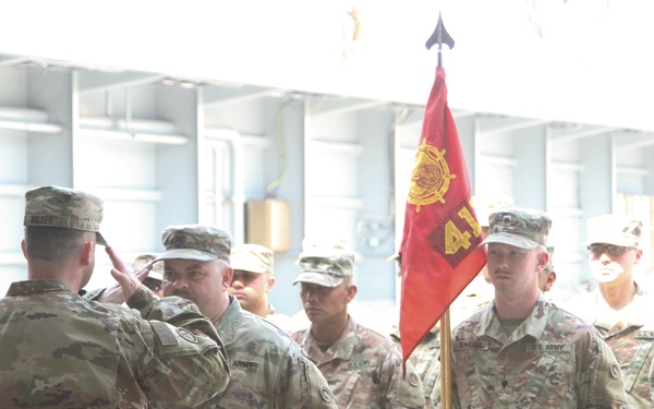411th Transportation Detachment Change of Command