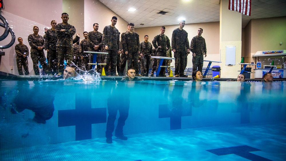 MARFORRES Marines conduct Swim Qualfication