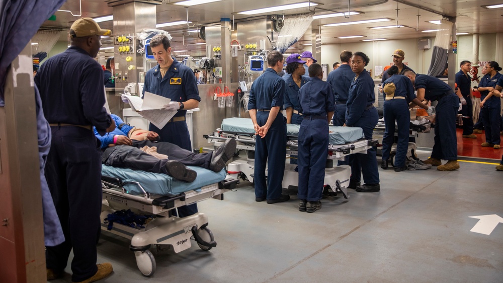 USNS Comfort Conducts a Mass Casualty Drill