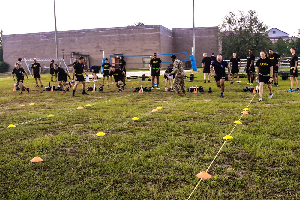 82nd Combat Aviation Brigade Leaders change to Army’s new Combat Fitness Test