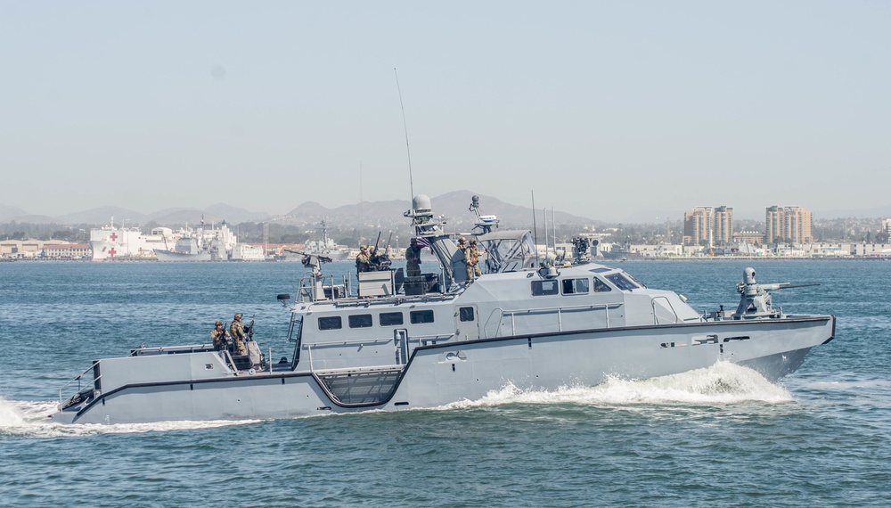 CRS 3 Mark VI Patrol Boats Underway During Unit Level Training