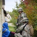 Georgian soldiers provide medical aid