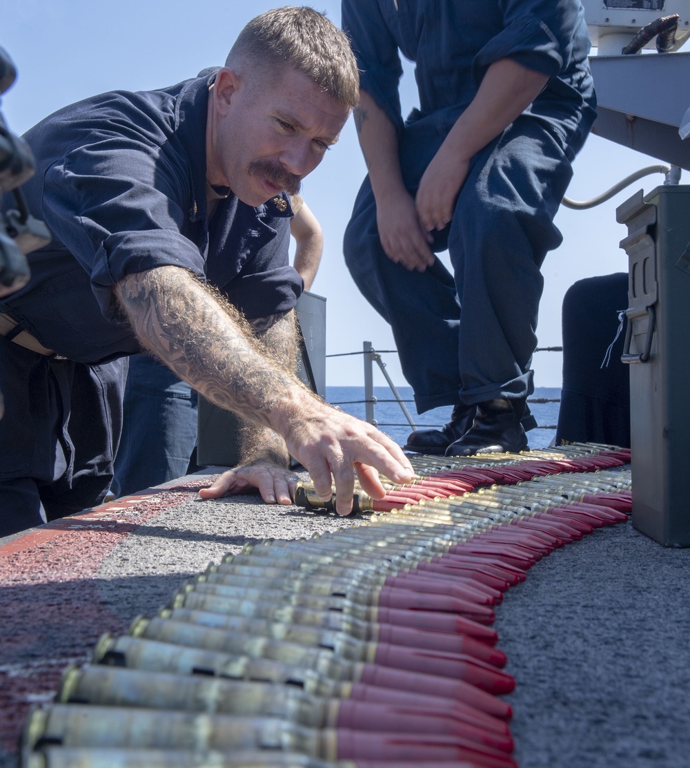 USS Wayne E. Meyer`s Close-in Weapon System October 2019