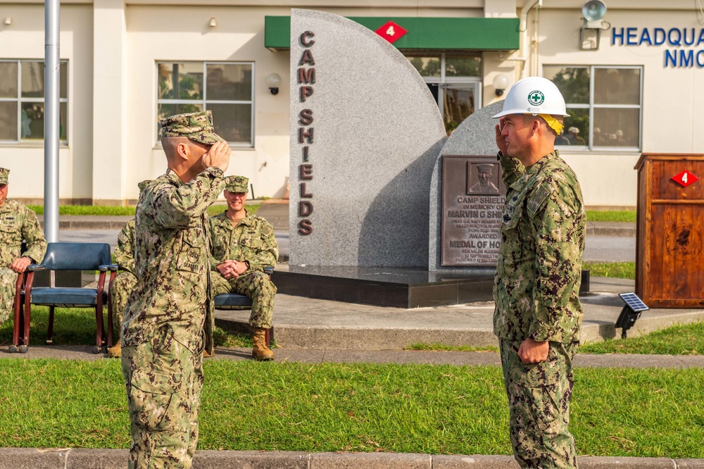 NMCB 4 is relieved by NMCB 5 during RIP/TOA
