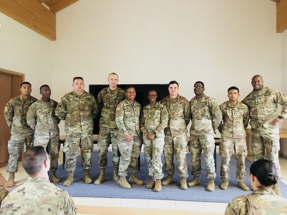 USAG Ansbach CSM motivates NCO Academy BLC class, shares philosophy