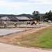 Road repair work at Fort McCoy