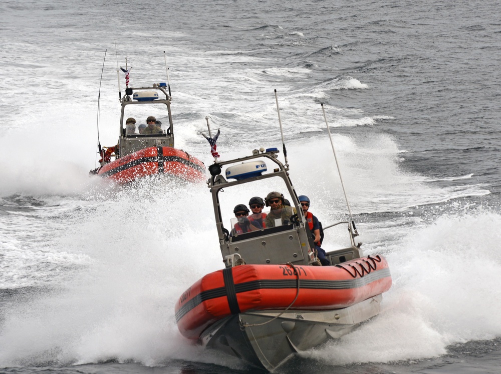 Coast Guard Cutter Stratton conducts Yellow Sea UNSCR enforcement patrol