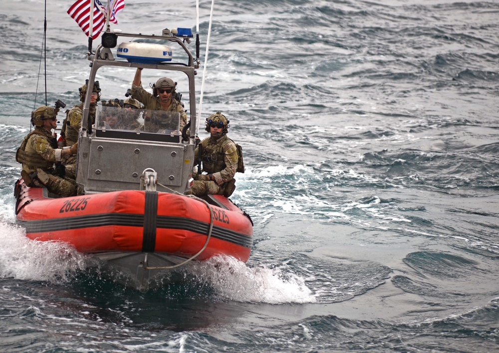 Coast Guard Cutter Stratton conducts Yellow Sea UNSCR enforcement patrol