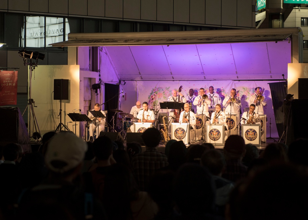 The U.S. 7th Fleet Band Live Performance at the Jiyugaoka Megami Festival