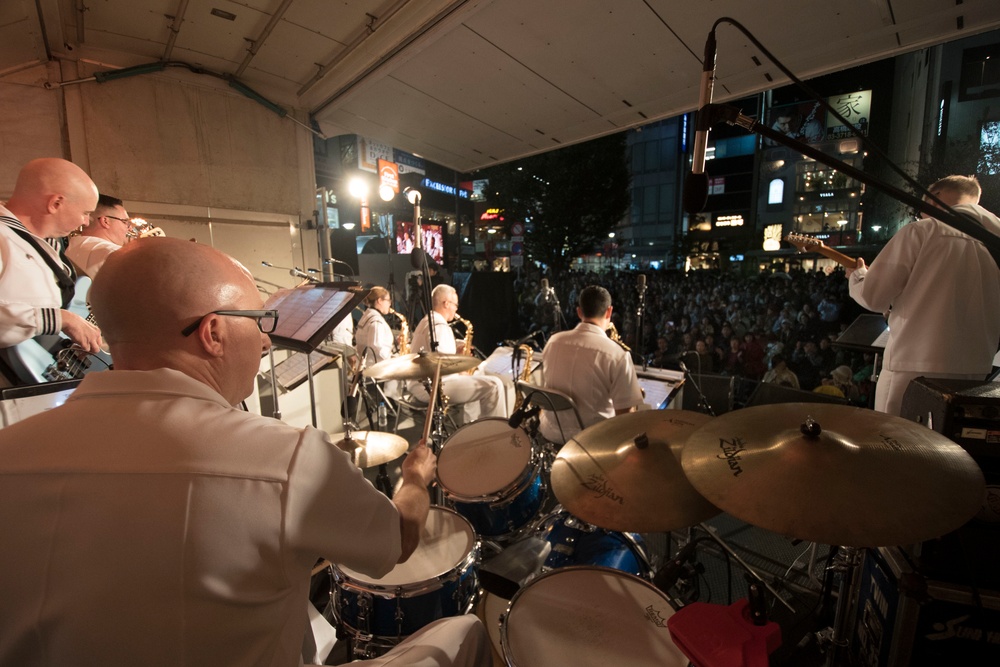 The U.S. 7th Fleet Band Live Performance at the Jiyugaoka Megami Festival