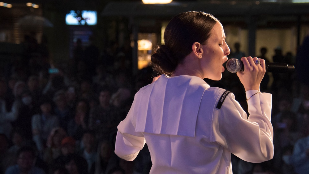 The U.S. 7th Fleet Band Live Performance at the Jiyugaoka Megami Festival