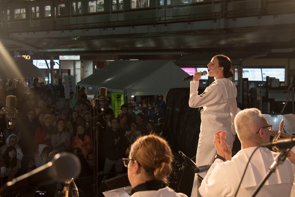 The U.S. 7th Fleet Band Live Performance at the Jiyugaoka Megami Festival