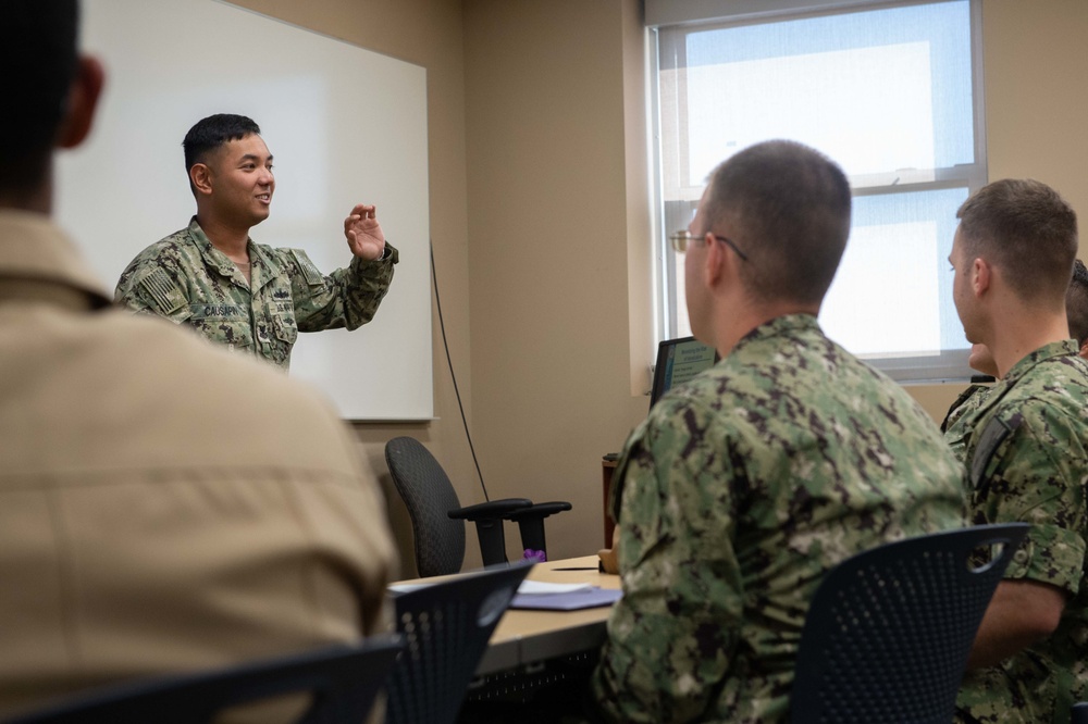 Corpsman Conducts AWARE Training