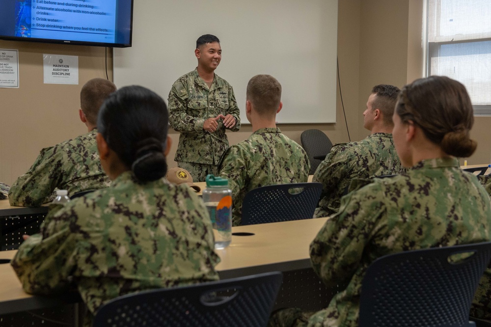Corpsman Conducts AWARE Training