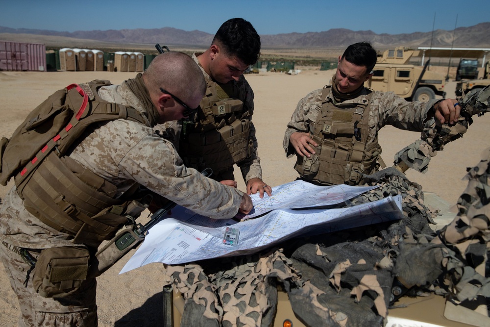 Division Combat Skills Company Secures the Route