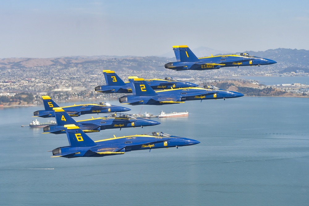 Blue Angels Soar Over Fleet Week San Francisco