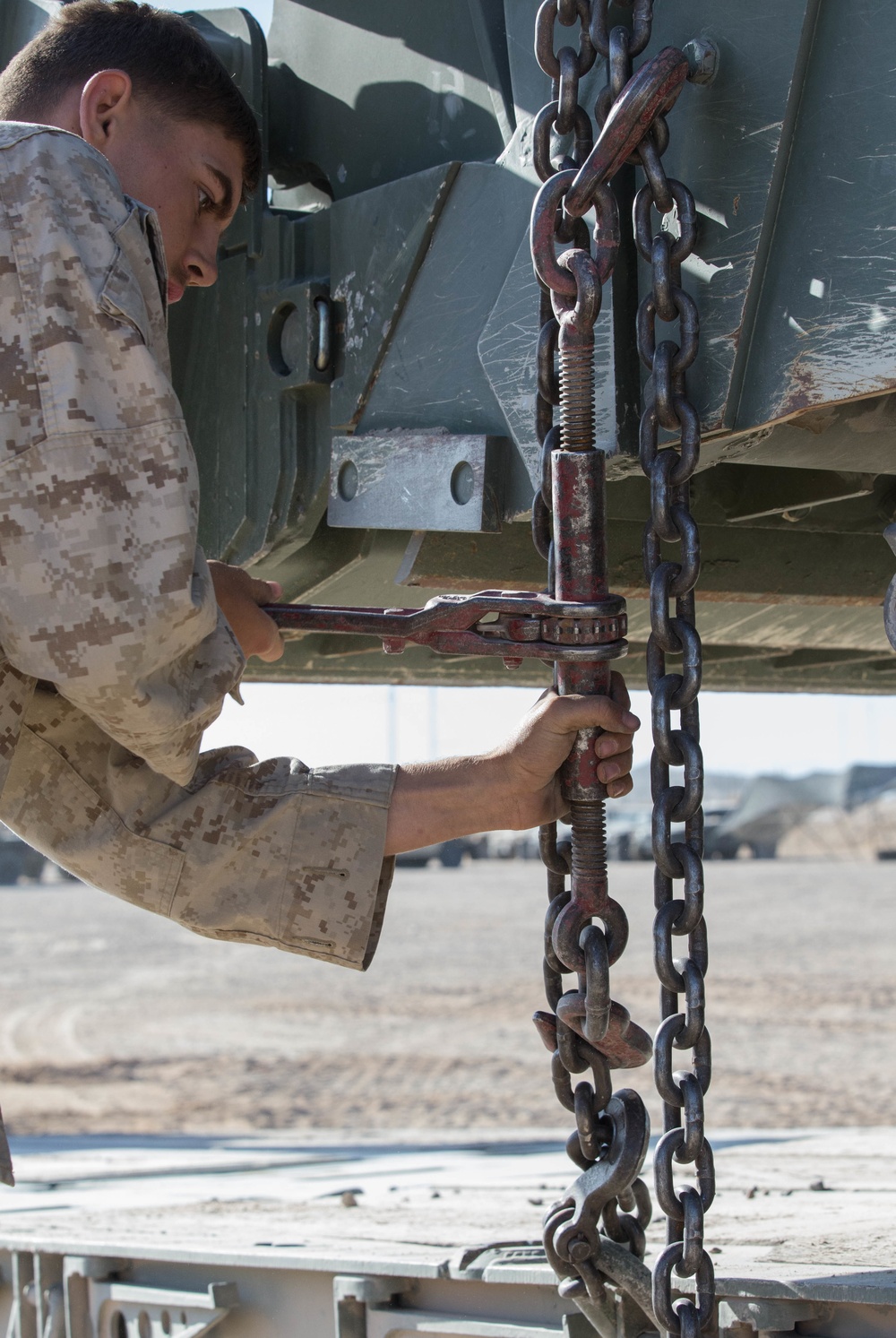 3/2 Marines Haul Heavy Equipment