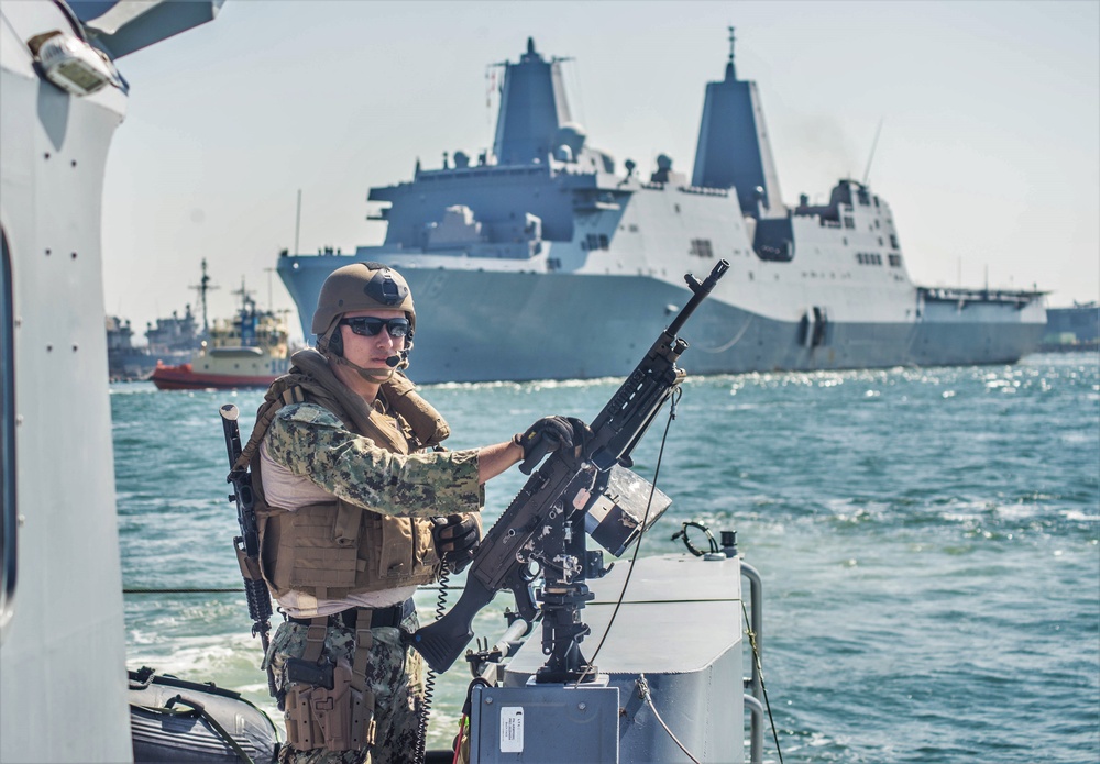 CRS 3 Mark VI Patrol Boats Escorts USS New Orleans During Outbound Transit in San Diego