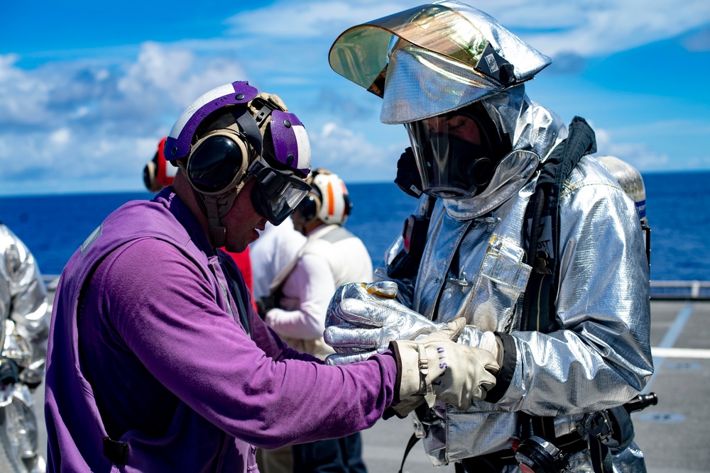 Gabrielle Giffords Conducts General Quarters Exercise