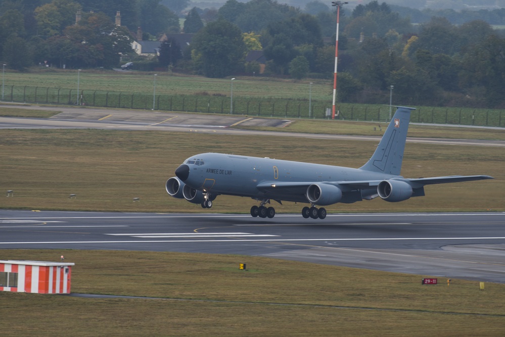 French KC-135 lands at RAF Mildenhall for training