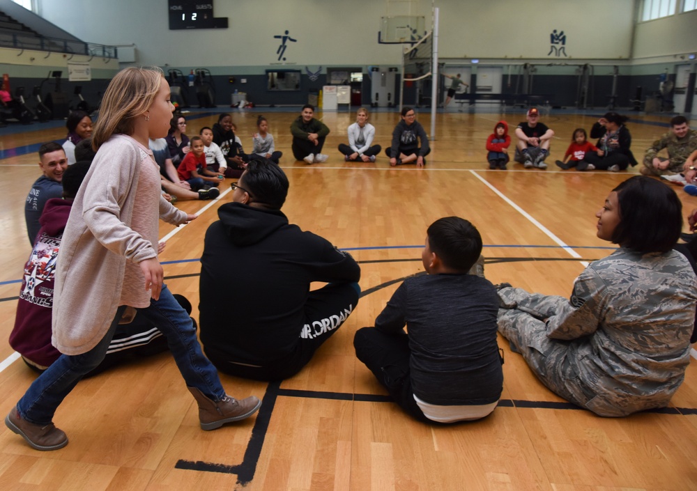 Military members get active with special needs children