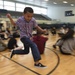 Military members get active with special needs children