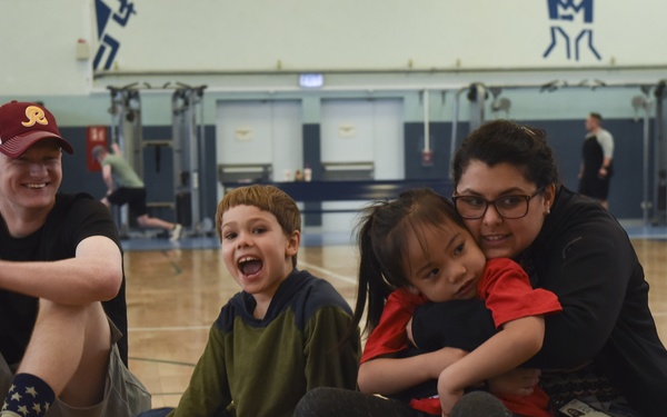 Military members get active with special needs children