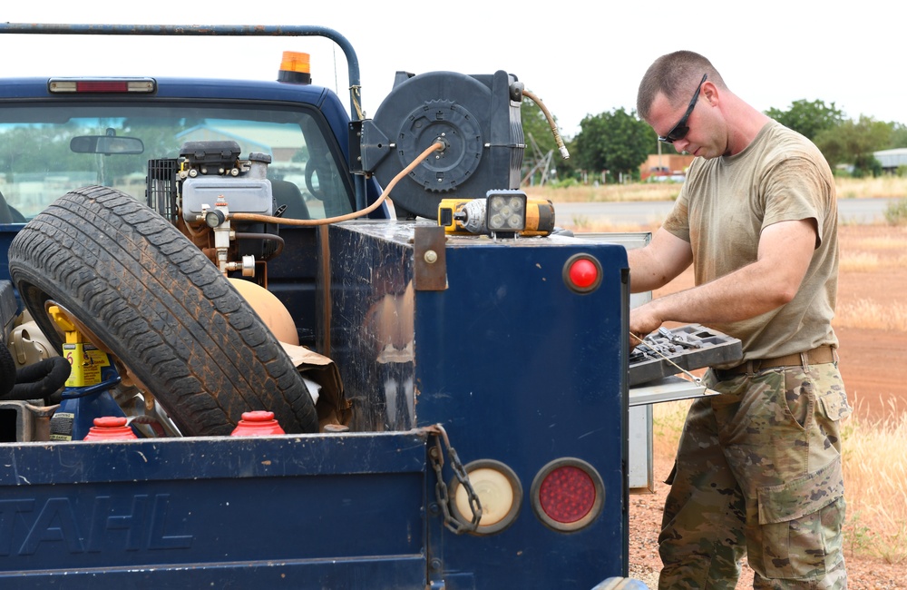 768th EABS Vehicle Maintenance keeps the mission rolling