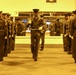 Marines practice drill during Ceremonial Drill School