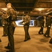 Marines practice drill during Ceremonial Drill School