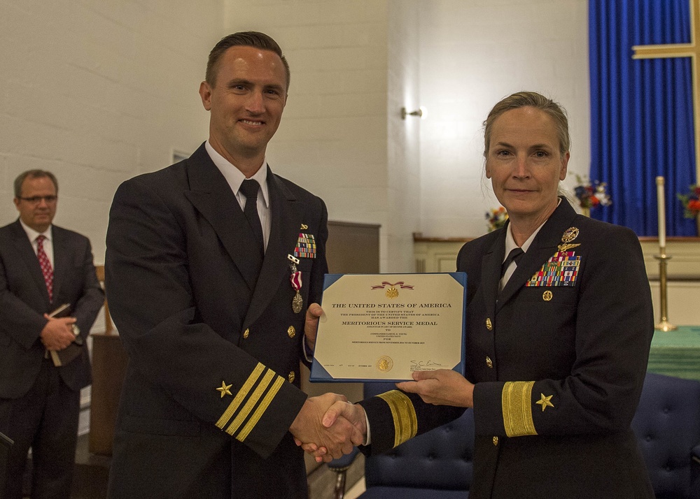 Cmdr. Samuel Young Retires After 20 Years of Service