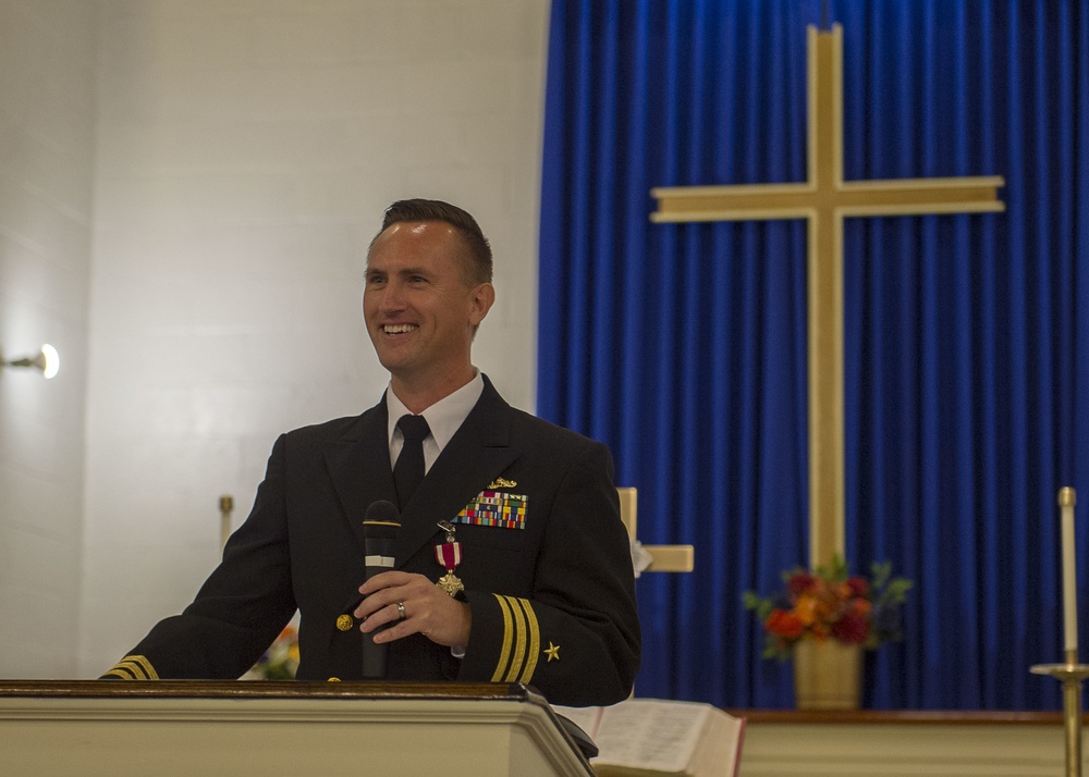 Cmdr. Samuel Young Retires After 20 Years of Service