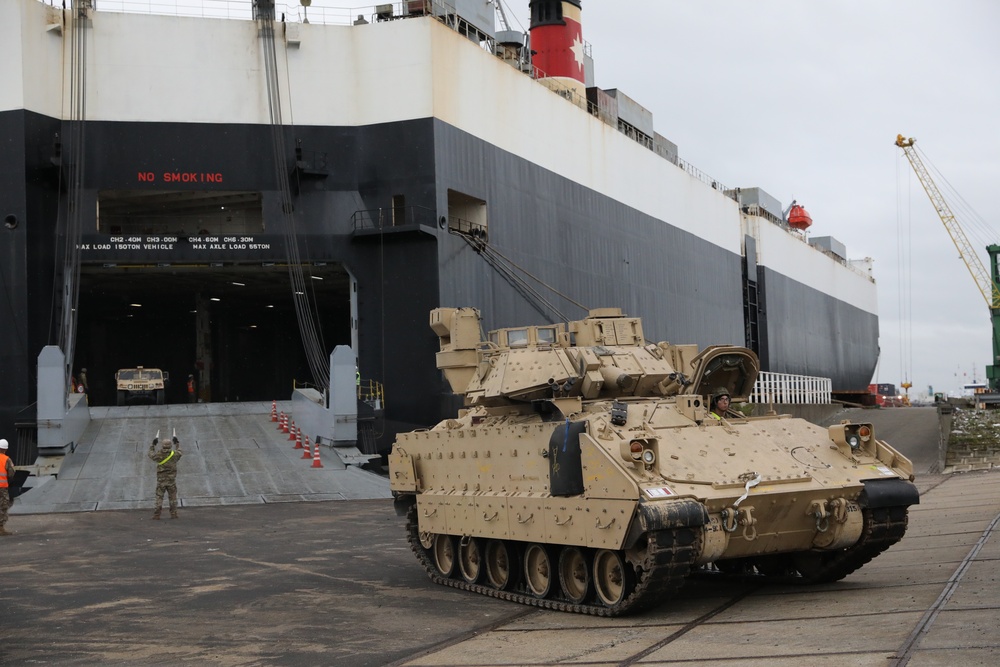 2nd Armored Brigade Combat Team, 1st Cavalry Division arrives in Europe