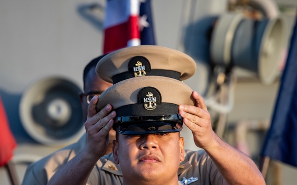 USS Porter (DDG 78) CPO Pinning Ceremony