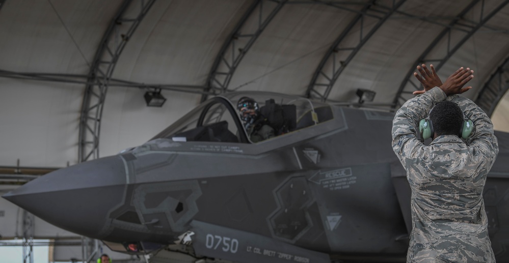 33 FW/VC First F-35A Lightning II Flight