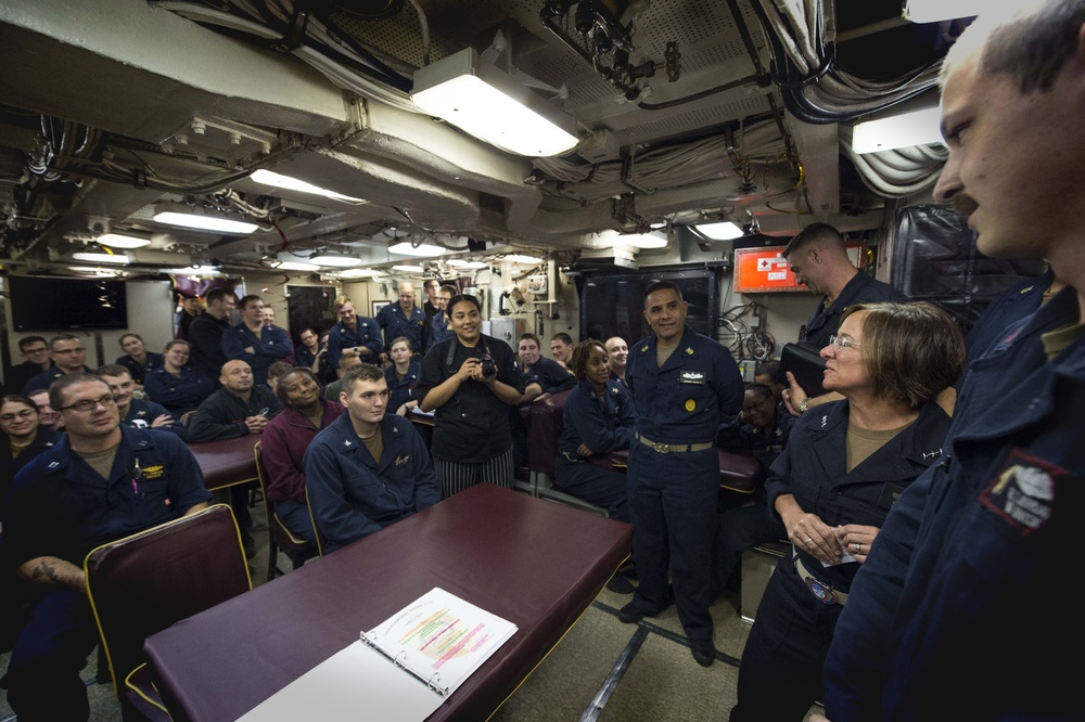 U.S. 6th Fleet Top Naval Leader Embarks Submarine