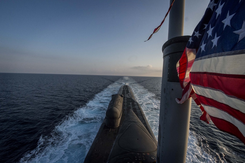 The Ohio-class guided-missile submarine USS Florida (SSGN 728)