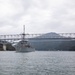 USS Pioneer (MCM 9) enters Uki city port