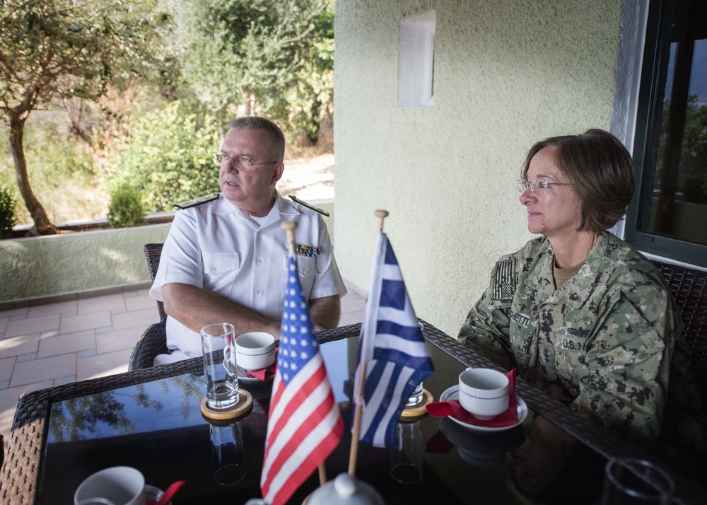 Commander, U.S. 6th Fleet visits Naval Support Activity Souda Bay