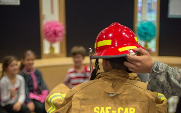 Firefighters visit SHAPE American School