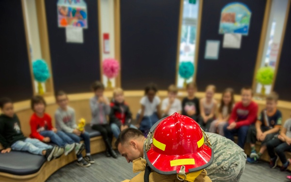 Firefighters visit SHAPE American School