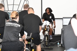 Soldiers feel the burn during new spin class at Fort Drum