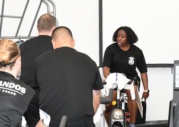 Soldiers feel the burn during new spin class at Fort Drum
